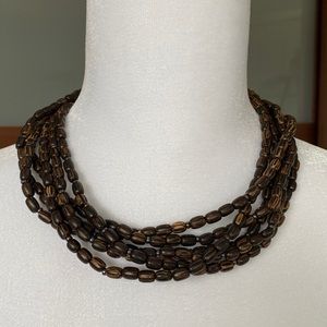 Silpada wooden beaded necklace.